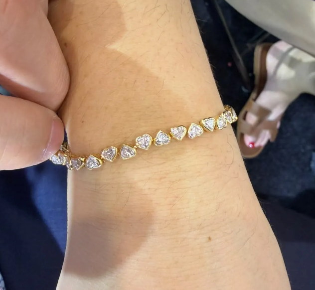Pulsera Hearts diamantes