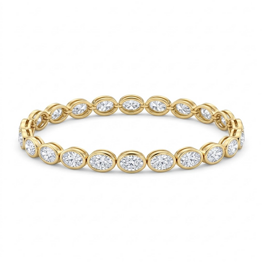 PULSERA DIAMANTES OVAL