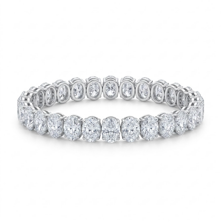 PULSERA DIAMANTES OVAL