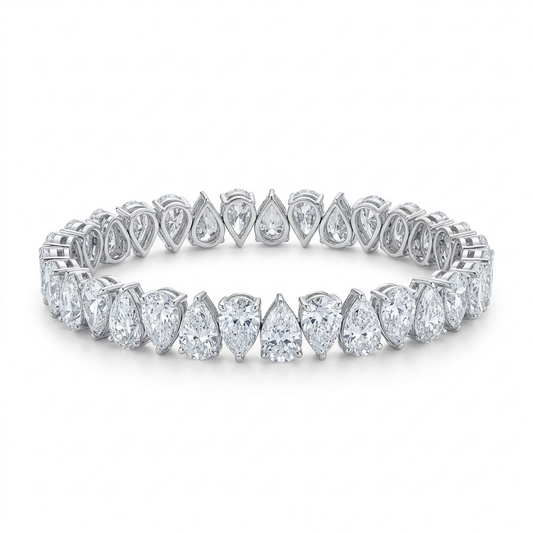 PULSERA PEAR DIAMANTES