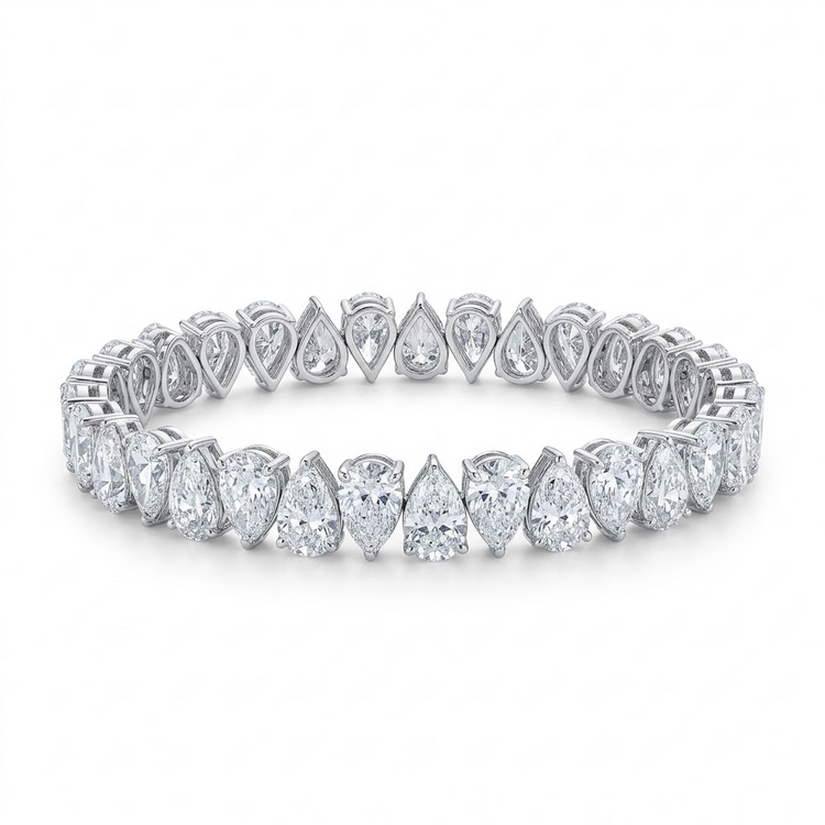 PULSERA PEAR DIAMANTES