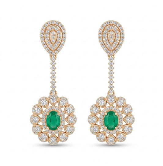 Aretes esmeralda