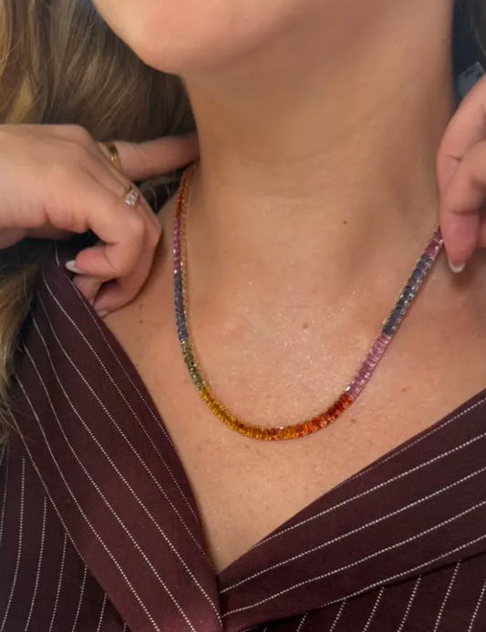 RAINBOW SAPPHIRE NECKLACE
