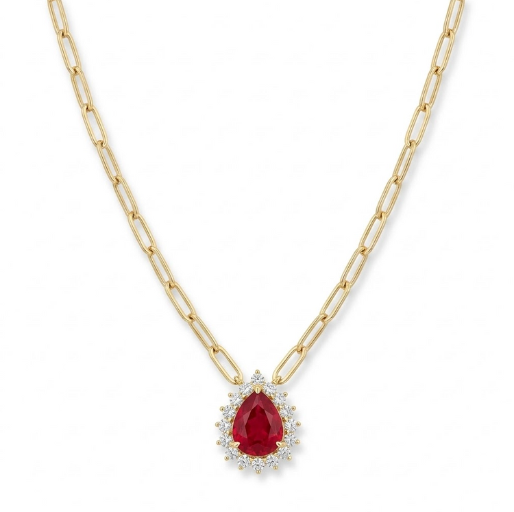 Collar dije Rubi
