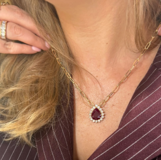 Collar dije Rubi