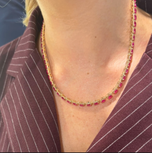 Collar Rubíes