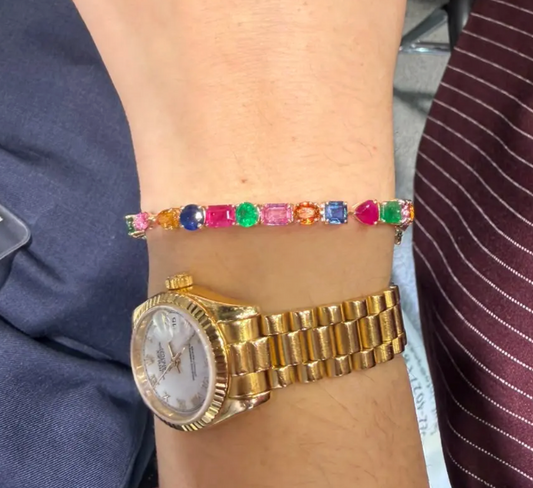 PULSERA RAINBOW SAPPHIRE