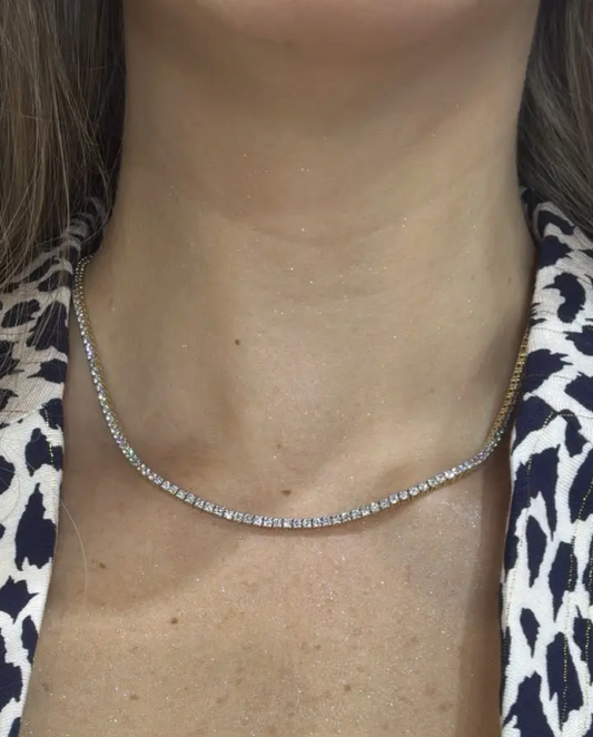 Tennis necklace 7ctw