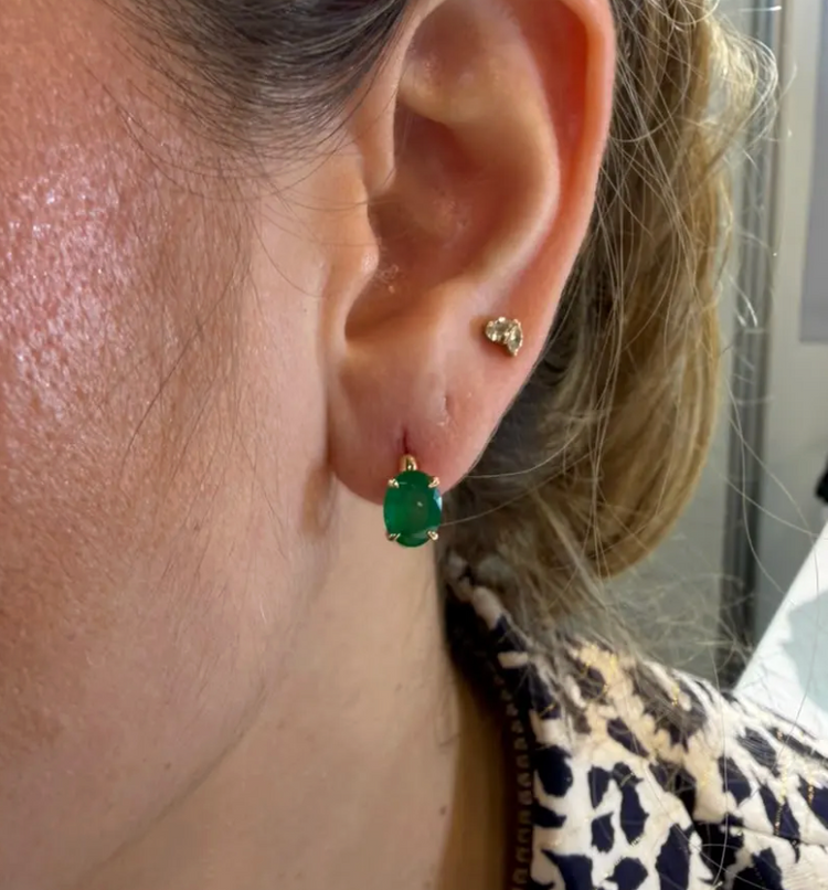 aretes esmeralda