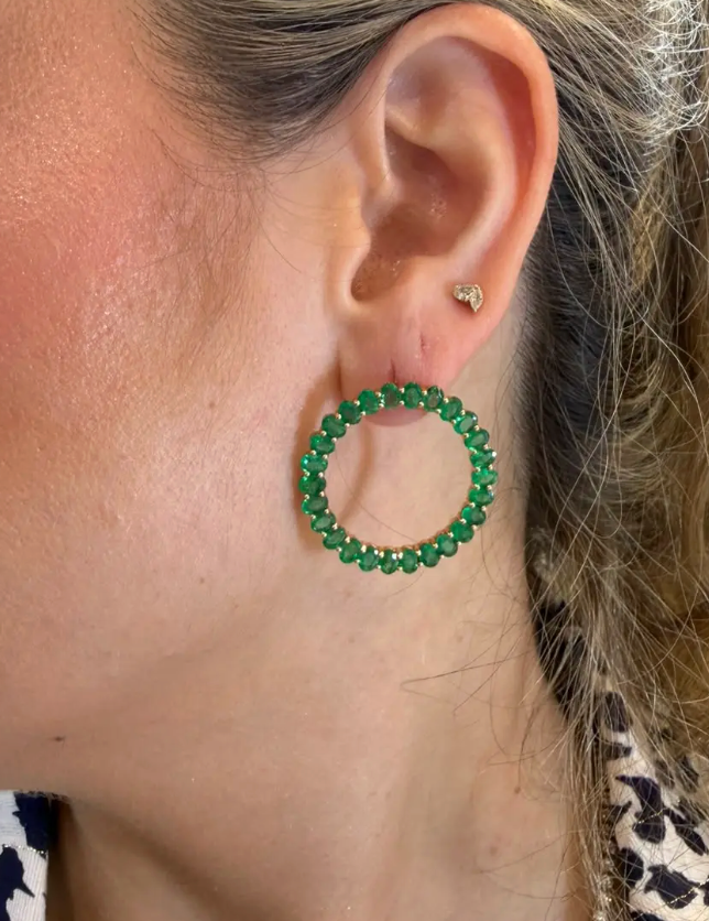 aretes esmeralda