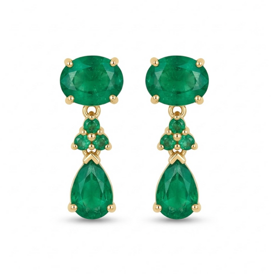 aretes esmeralda