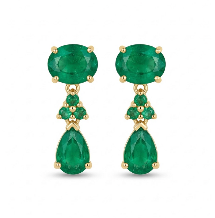 aretes esmeralda