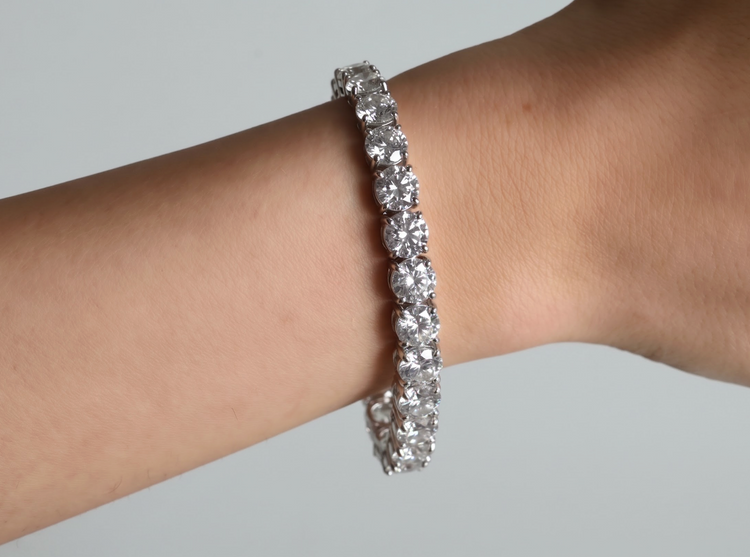 Tennis Bracelet Lab Grown 27.00 Ctw