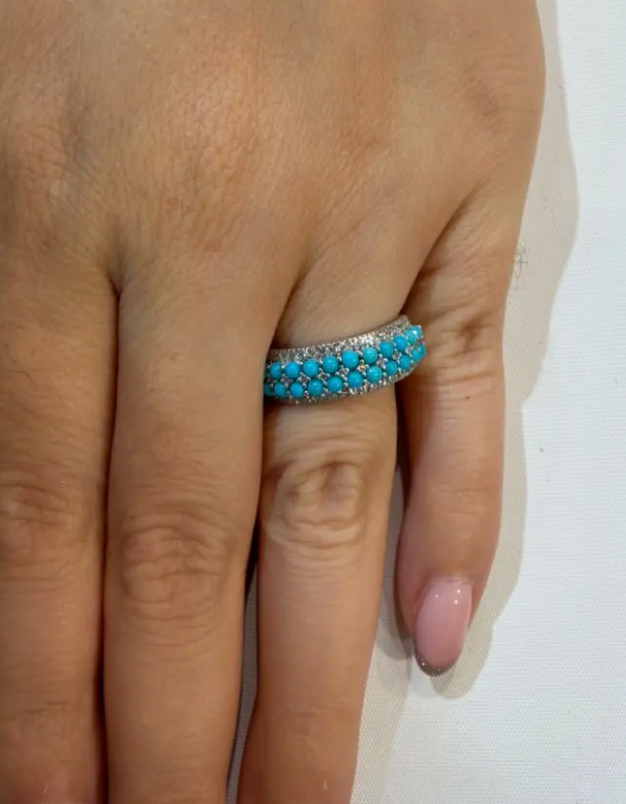 Anillo turquesas