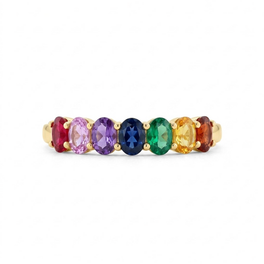 Anillo Zafiros Rainbow