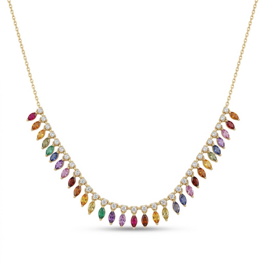 COLLAR RAINBOW SAPPHIRE