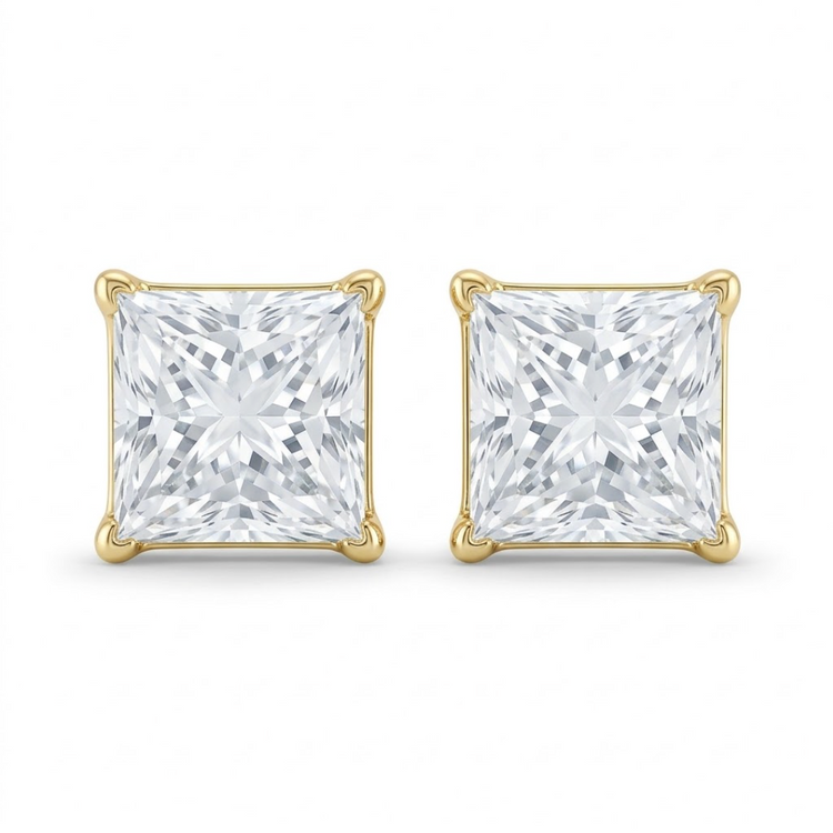 Studs Princess 1.50ctw