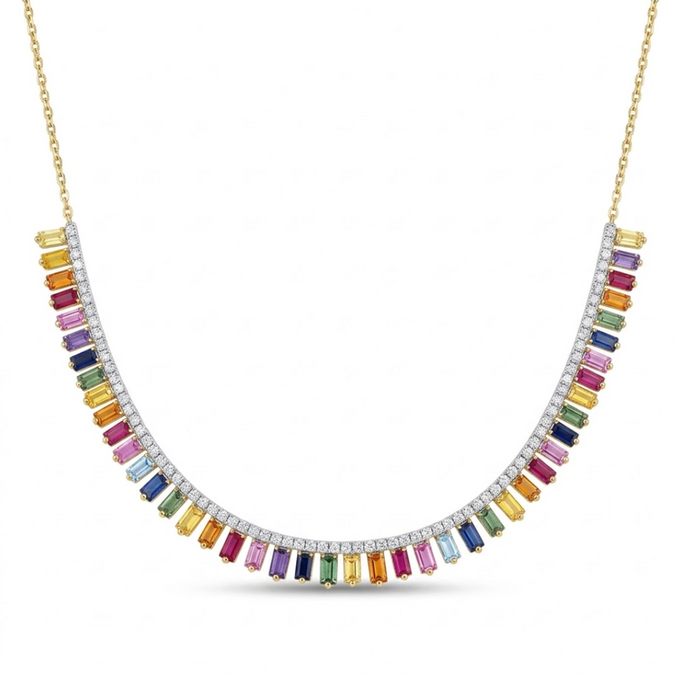 Collar Rainbow Sapphire