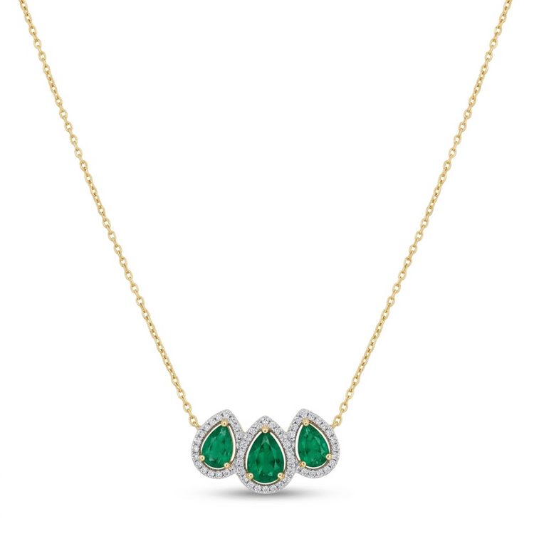 Collar Esmeralda Pear