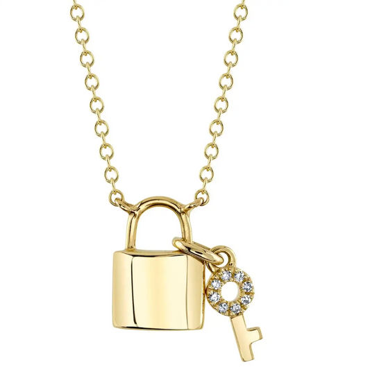 collar candado y llave