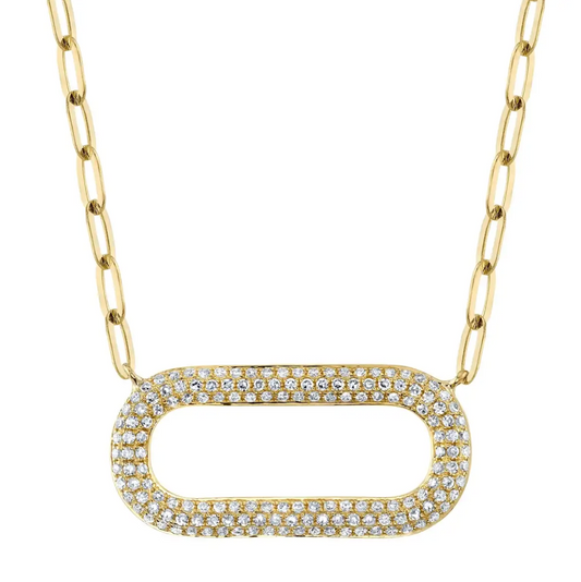 Collar Eslabón diamantes