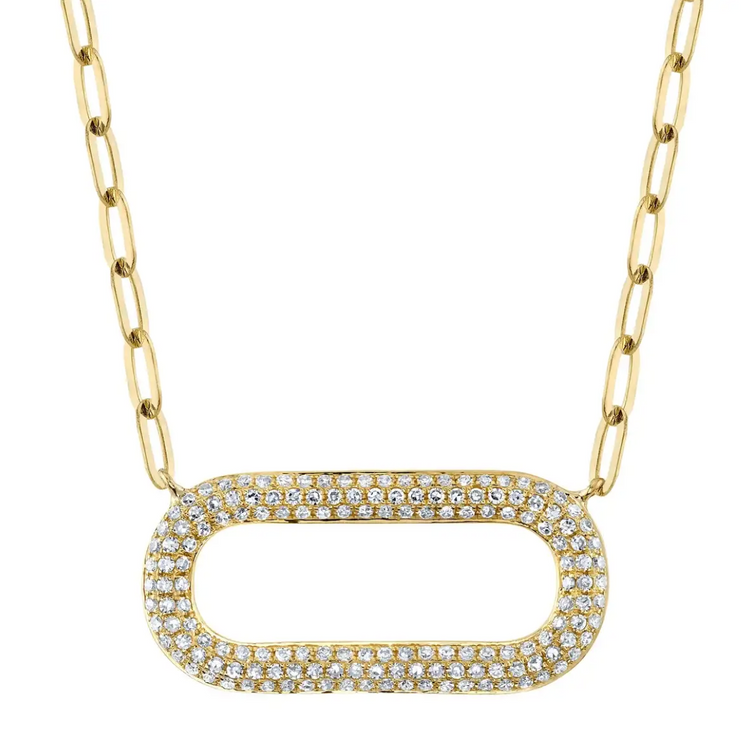 Collar Eslabón diamantes