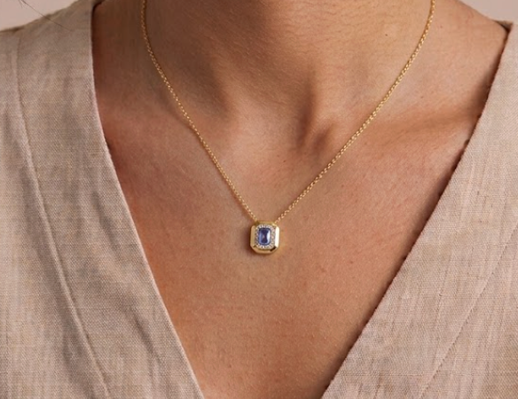 Collar zafiro