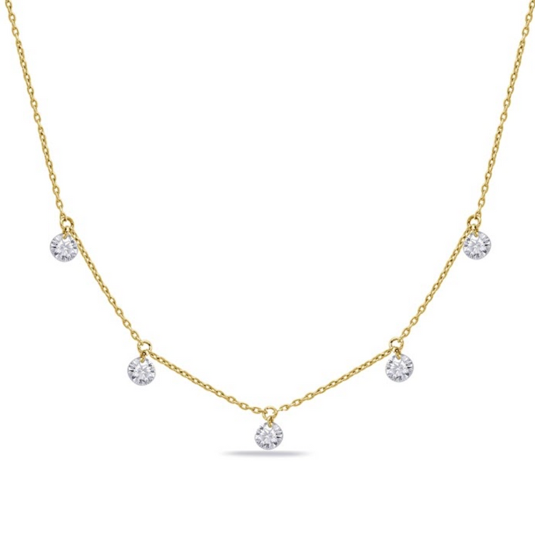 collar diamantes