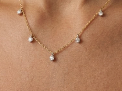 collar diamantes