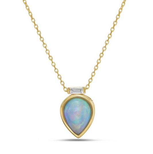 Collar Opalo pear