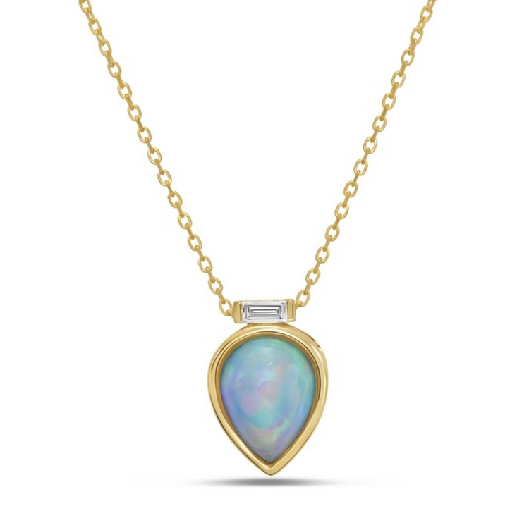 Collar Opalo pear