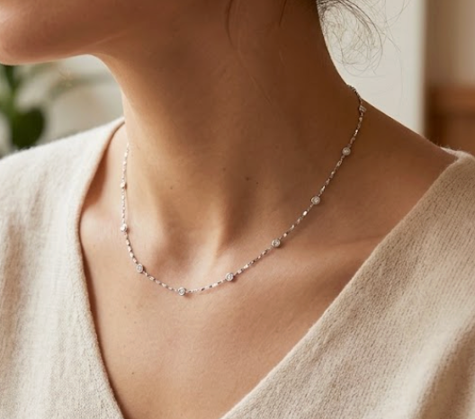 Collar diamantes