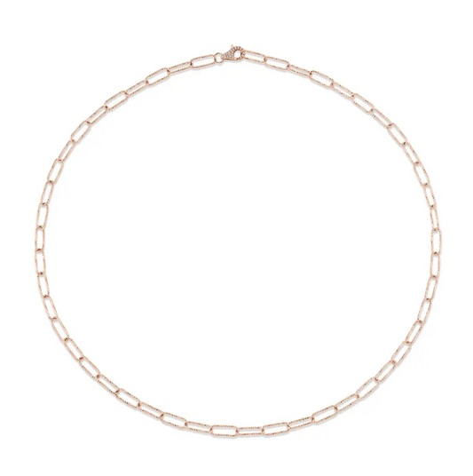 Collar Eslabon diamantes