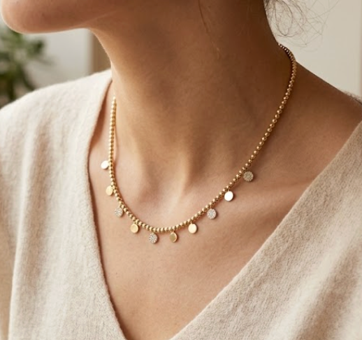 Collar diamantes