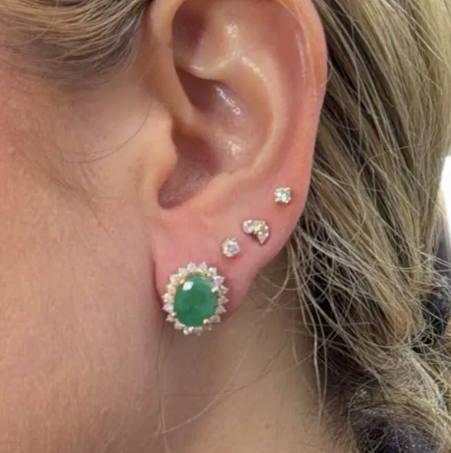 Aretes esmeralda