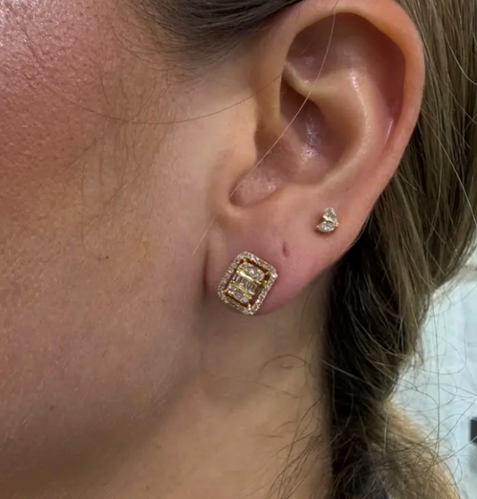 Aretes diamantes