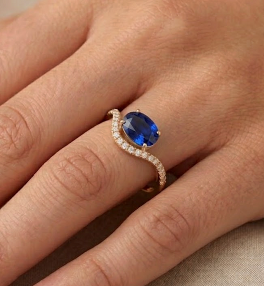 Anillo zafiros
