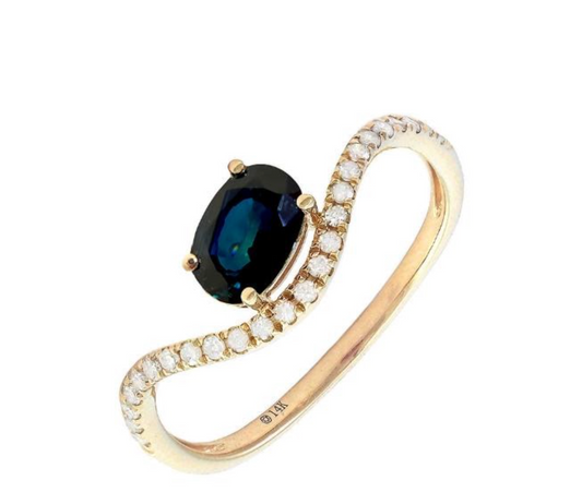 Anillo zafiros