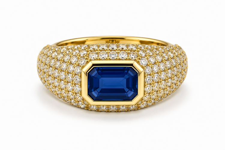 Anillo Pavé Zafiro