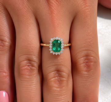 Anillo esmeraldas