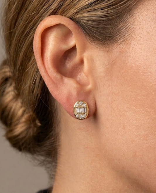 Aretes diamantes