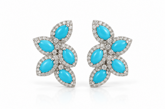 Aretes turquesas