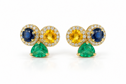 Aretes multi-gemas