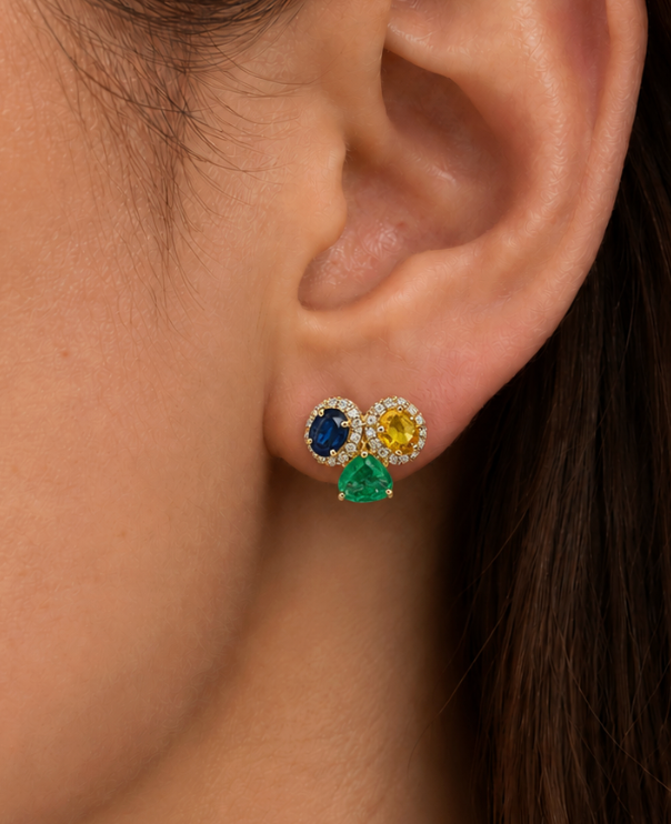 Aretes multi-gemas
