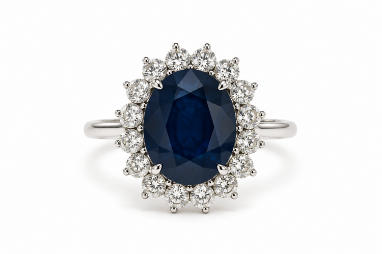 Anillo Zafiro Lady Di