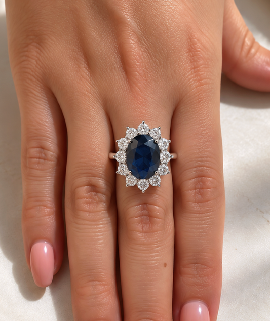 Anillo Zafiro Lady Di