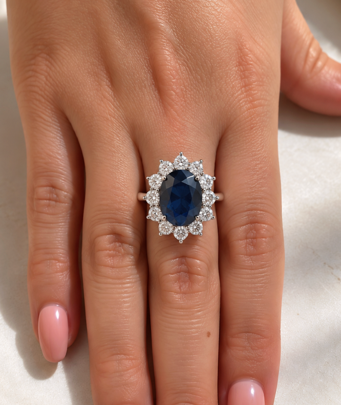 Anillo Zafiro Lady Di