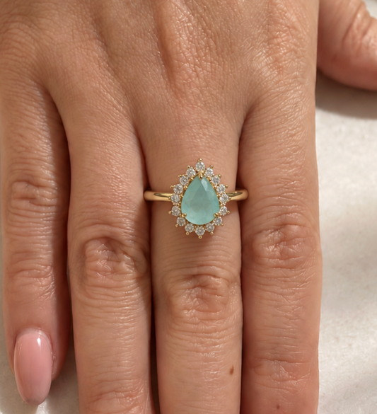 Anillo Turmalina Paraiba