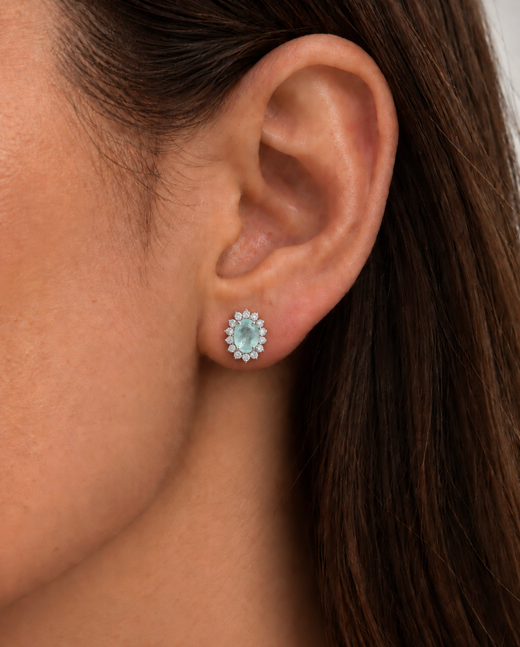 Aretes turmalina
