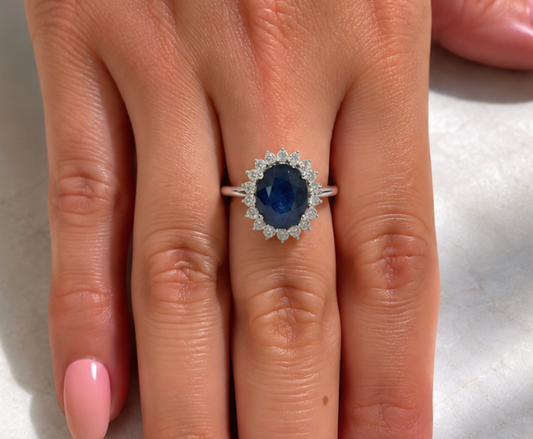 Anillo zafiro